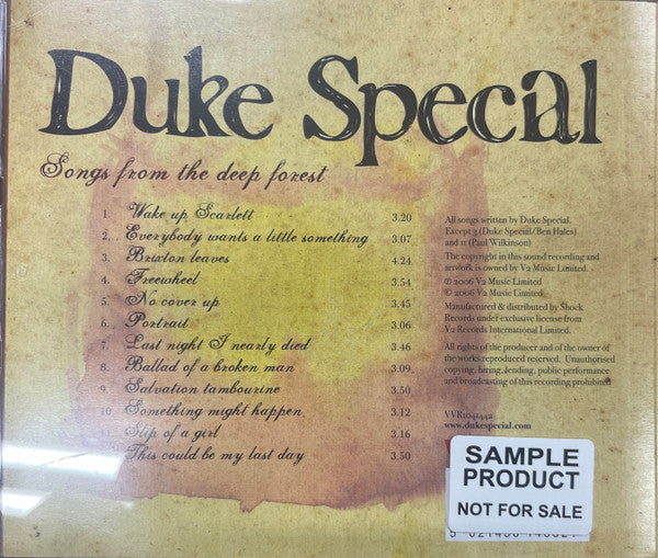 Duke Special : Songs From The Deep Forest (CD, Album)