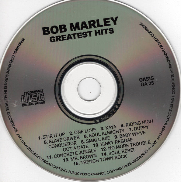 Bob Marley : Greatest Hits (CD, Comp)