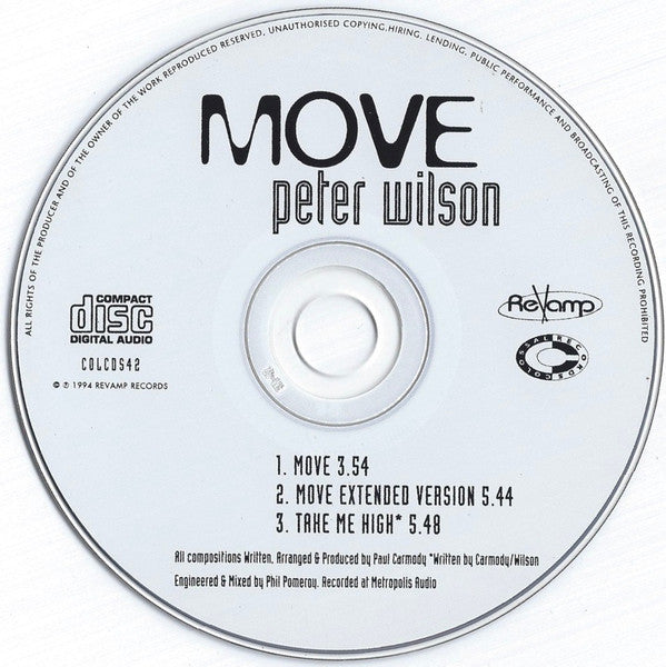 Peter Wilson (3) : Move (CD, Maxi)