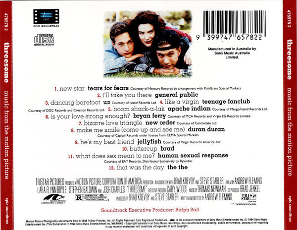 Various : Threesome: Music From The Motion Picture (CD, Comp)