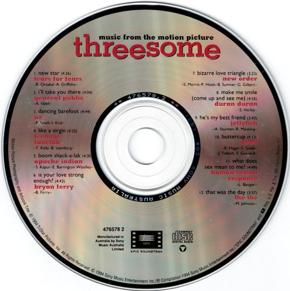 Various : Threesome: Music From The Motion Picture (CD, Comp)
