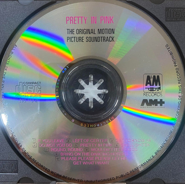 Various : Pretty In Pink (Original Motion Picture Soundtrack) (CD, Album, Comp)