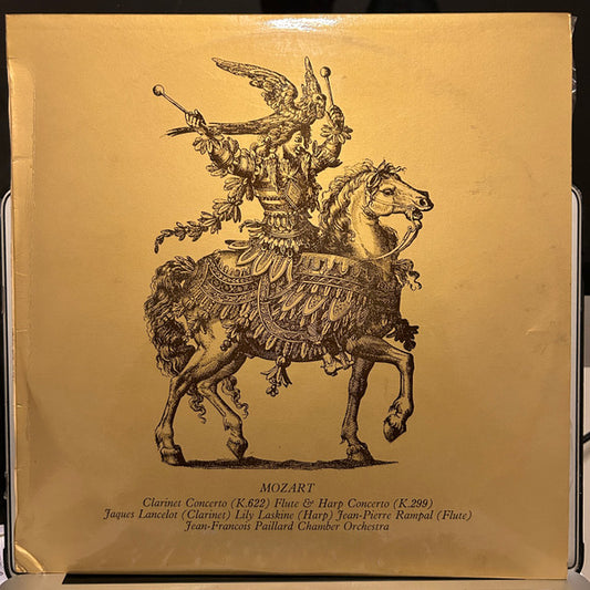 Mozart* /  Jacques Lancelot (Clarinet) /  Lily Laskine (Harp) /  Jean-Pierre Rampal (Flute) /  Jean-Francois Paillard Chamber Orchestra* : Clarinet Concerto (K. 622) / Flute & Harp Concerto (K.299) (LP, Album, Club, RE)