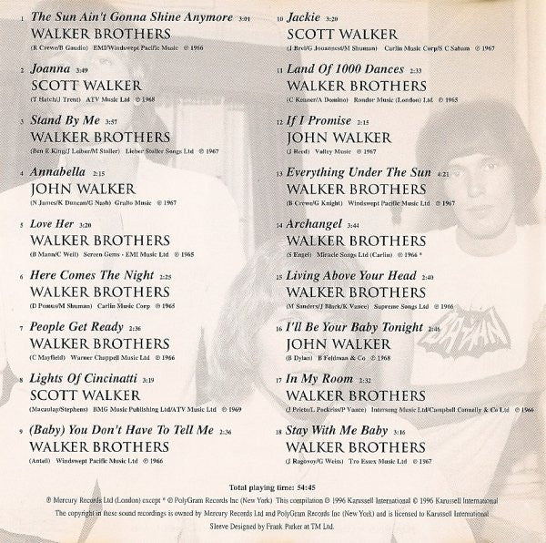 The Walker Brothers : The Walker Brothers Collection (CD, Comp)