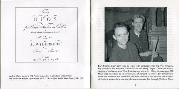 Bart Schneemann, Paolo Giacometti, Widerkehr* : The Duosonatas (CD, Album)