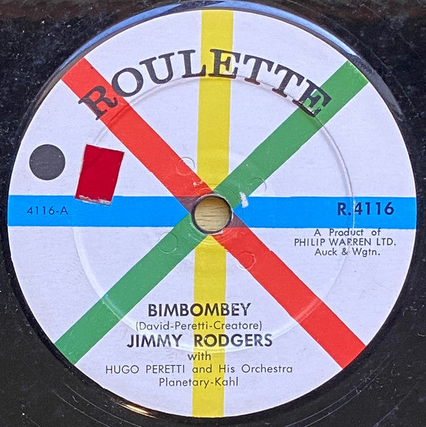 Jimmie Rodgers (2) : Bimbombey / You Understand Me (7", M/Print)