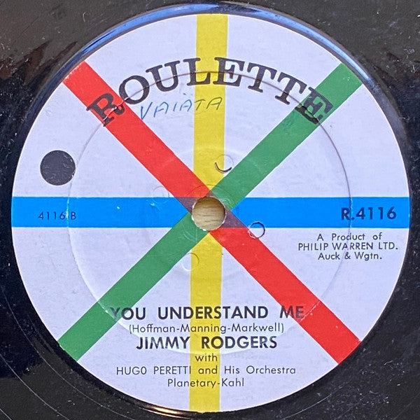 Jimmie Rodgers (2) : Bimbombey / You Understand Me (7", M/Print)