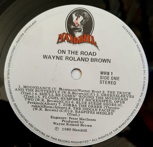 Wayne Roland Brown : On The Road (LP, Album)