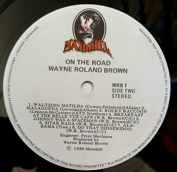 Wayne Roland Brown : On The Road (LP, Album)
