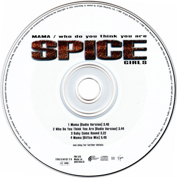 Spice Girls : Mama / Who Do You Think You Are (CD, Single)