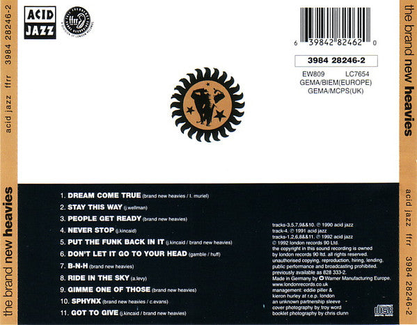 The Brand New Heavies : The Brand New Heavies (CD, Album, RE)