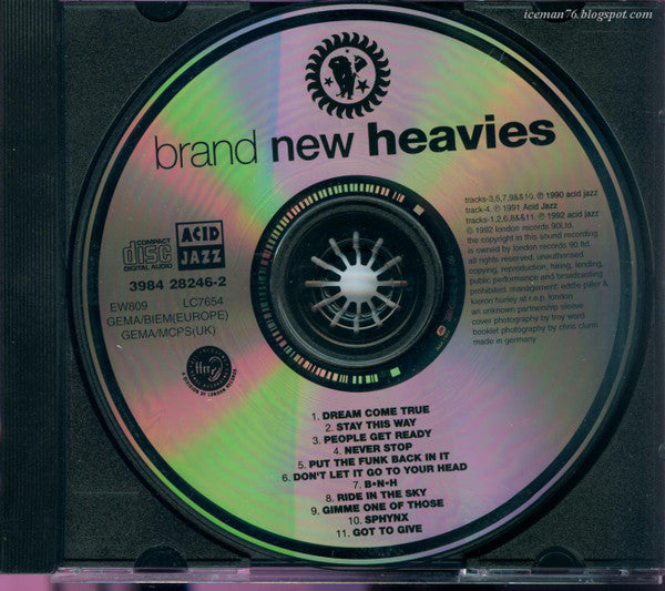 The Brand New Heavies : The Brand New Heavies (CD, Album, RE)