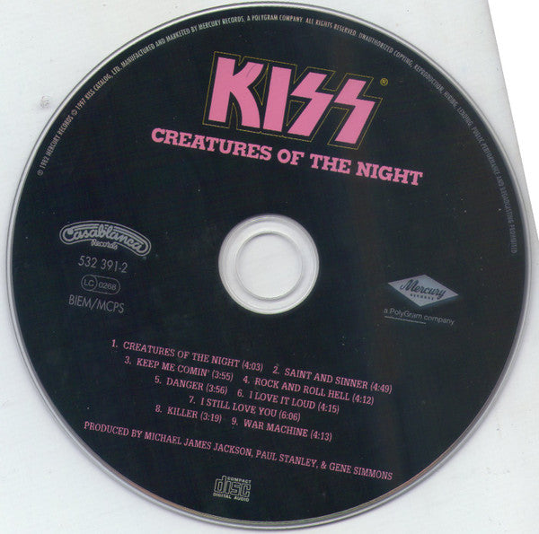 Kiss : Creatures Of The Night (CD, Album, RE, RM, RP)