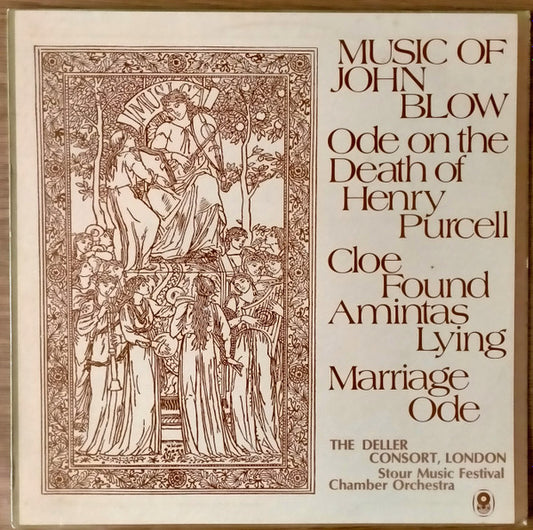 John Blow, The Deller Consort, London*, Stour Music Festival Chamber Orchestra : Music Of John Blow (LP, Album, Club)