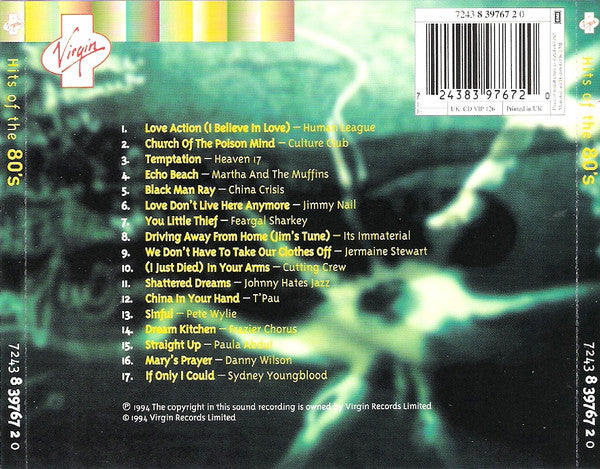 Various : Hits Of The 80's (CD, Comp)