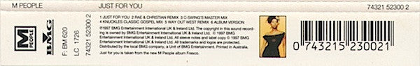 M People : Just For You (CD, Maxi)