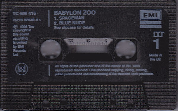 Babylon Zoo : Spaceman (Cass, Single, Bev)