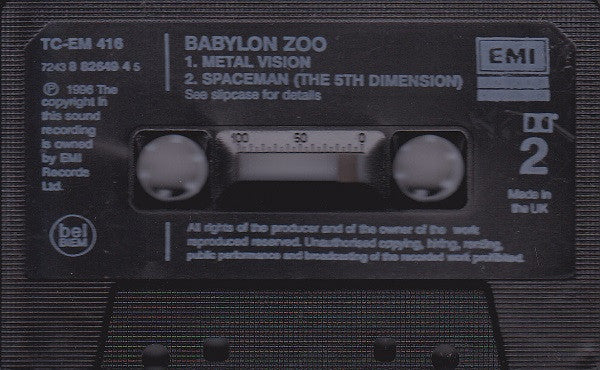 Babylon Zoo : Spaceman (Cass, Single, Bev)