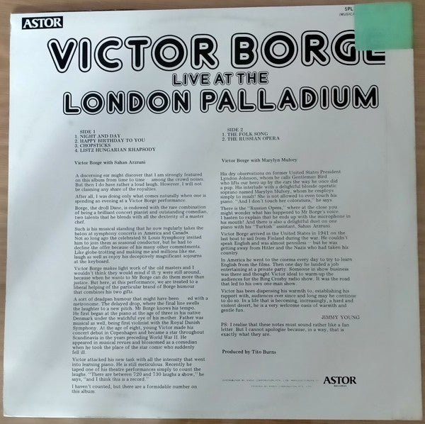 Victor Borge (2) : Victor Borge Live At The London Palladium (LP, Album)