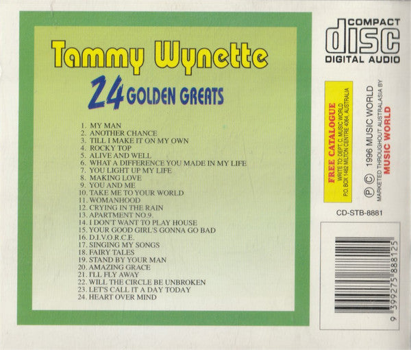 Tammy Wynette : 24 Golden Greats (CD, Comp)