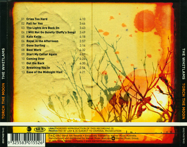 The Whitlams : Torch The Moon (CD, Album)