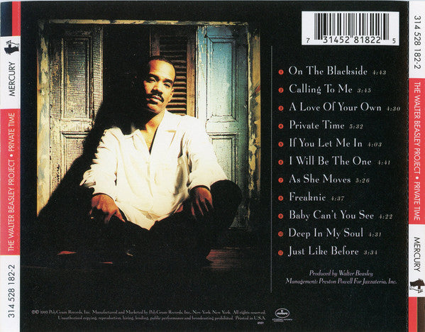 Walter Beasley Project* : Private Time (CD, Album)
