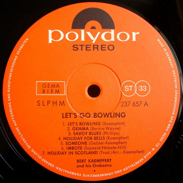 Bert Kaempfert & His Orchestra : Let's Go Bowling (LP, Album)