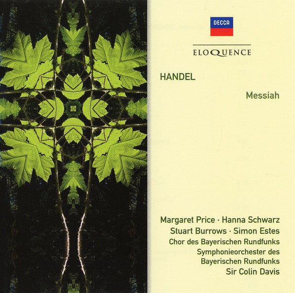 Handel* - Margaret Price · Hanna Schwarz · Stuart Burrows · Simon Estes - Chor Des Bayerischen Rundfunks · Symphonie-Orchester Des Bayerischen Rundfunks, Sir Colin Davis : Messiah (2xCD, RE)