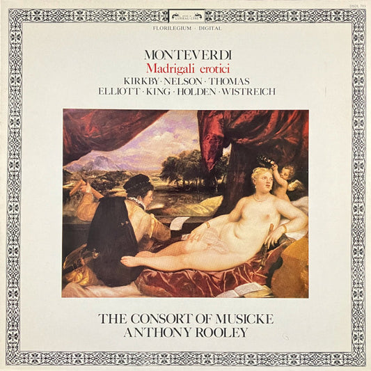 Monteverdi*, The Consort of Musicke, Anthony Rooley : Madrigali Erotici (LP)