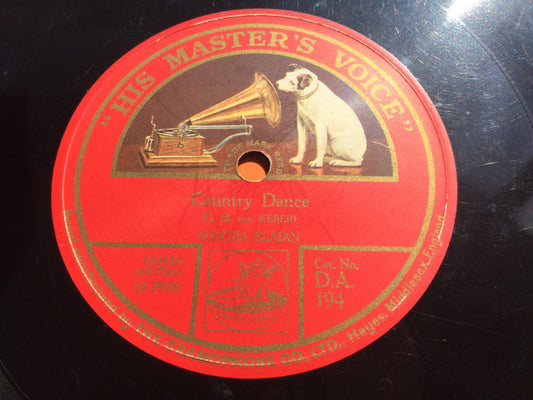 Mischa Elman : Country Dance / Ruins Of Athens (Shellac, 10")