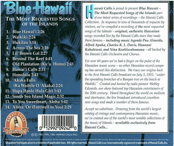 Various : Blue Hawaii (CD, Album)