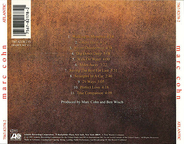 Marc Cohn : Marc Cohn (CD, Album)