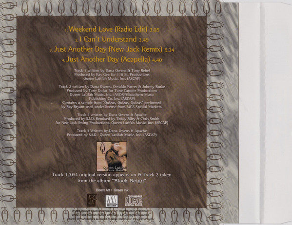 Queen Latifah : Weekend Love / I Can't Understand (CD, Single)