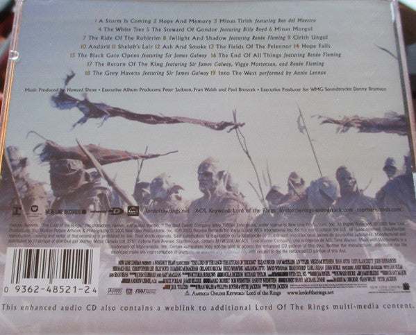Howard Shore : The Lord Of The Rings: The Return Of The King (CD, Album, Enh, Arw)