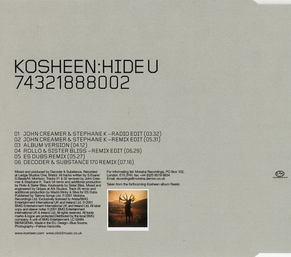 Kosheen : Hide U (CD, Single)