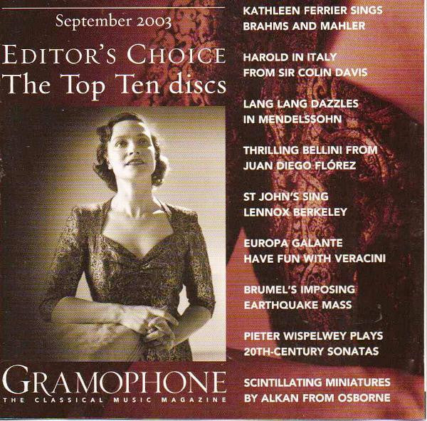 Various : Gramophone Editor's Choice: September 2003 (CD, Comp)