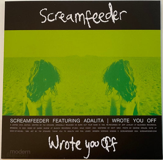 Screamfeeder : Wrote You Off / Stopless (7")