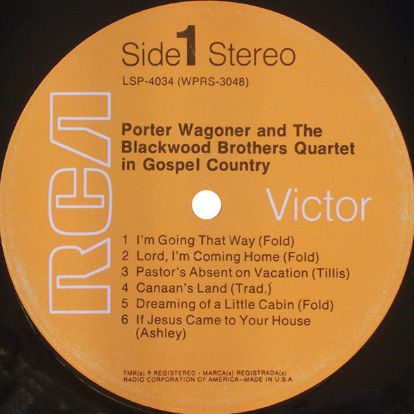 Porter Wagoner And The Blackwood Brothers Quartet : In Gospel Country (LP, Album)