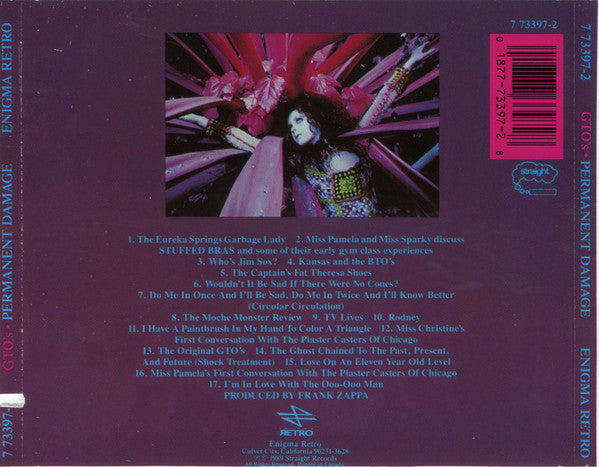 GTO's : Permanent Damage (CD, Album, RM)