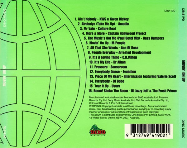 Various : Movin' On Up - 16 Hot Dance Trax (CD, Comp)