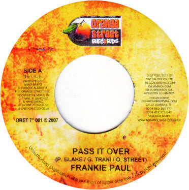Frankie Paul : Pass It Over (7")