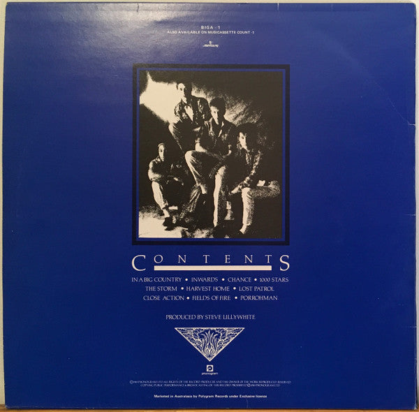 Big Country : The Crossing (LP, Album, Blu)