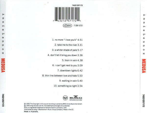 Annie Lennox : Medusa (CD, Album)