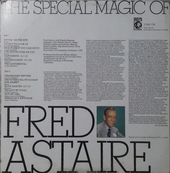 Fred Astaire : The Special Magic Of Fred Astaire (LP, Comp)
