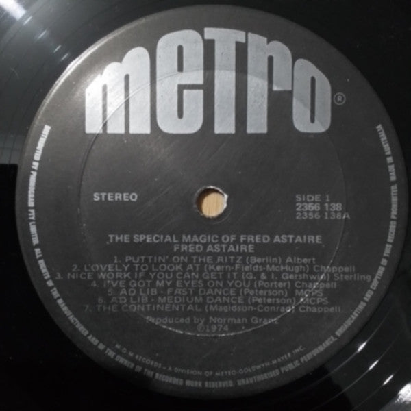 Fred Astaire : The Special Magic Of Fred Astaire (LP, Comp)