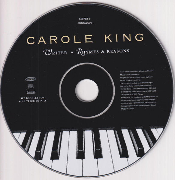 Carole King : Writer, Rhymes & Reasons (CD, Album, Comp)