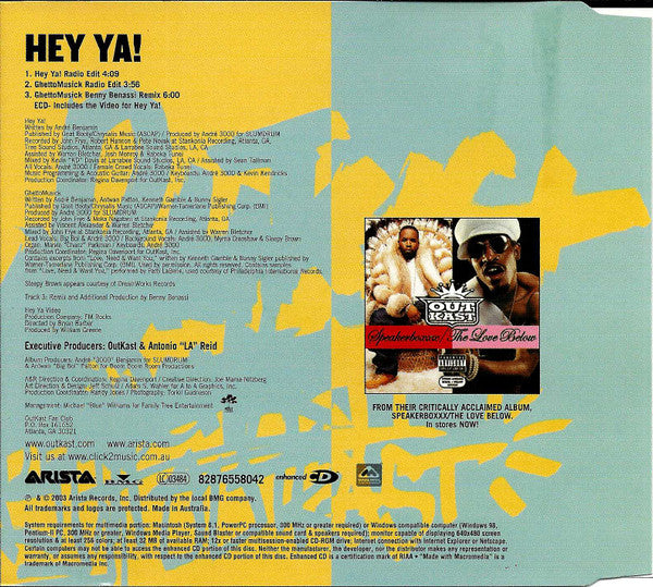 OutKast : Hey Ya! (CD, Maxi, Enh)