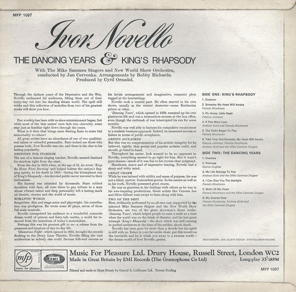 Ivor Novello : The Dancing Years & King's Rhapsody (LP, RE)