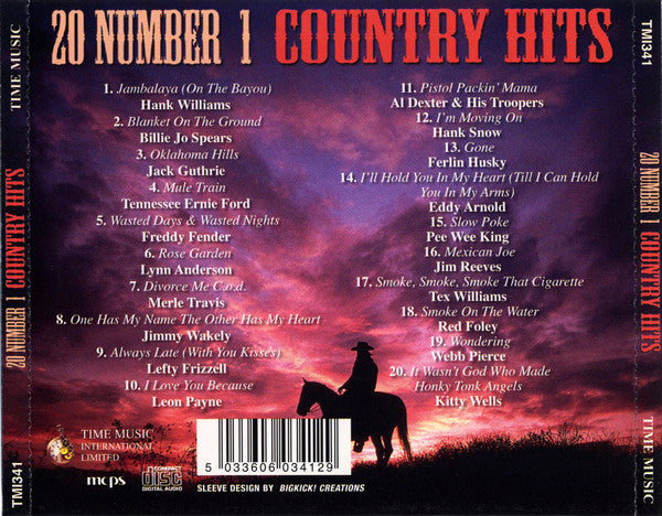 Various : 20 Number 1 Country Hits (CD, Comp)