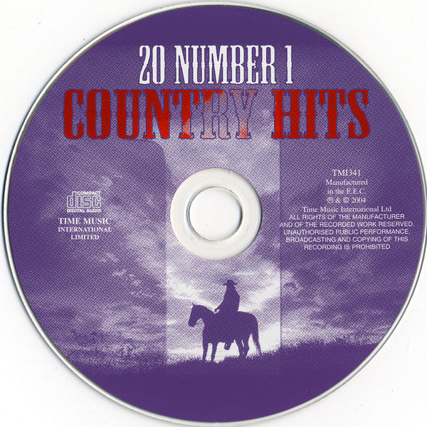 Various : 20 Number 1 Country Hits (CD, Comp)